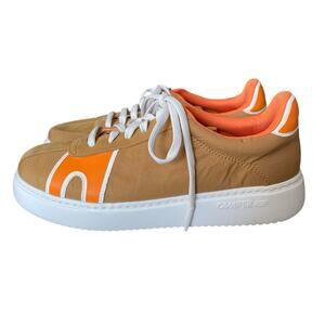 Camper Womens Runner K21 Brown Orange Sneaker size 8 size 38